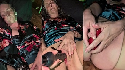 Wife Having Multiple Toy Session