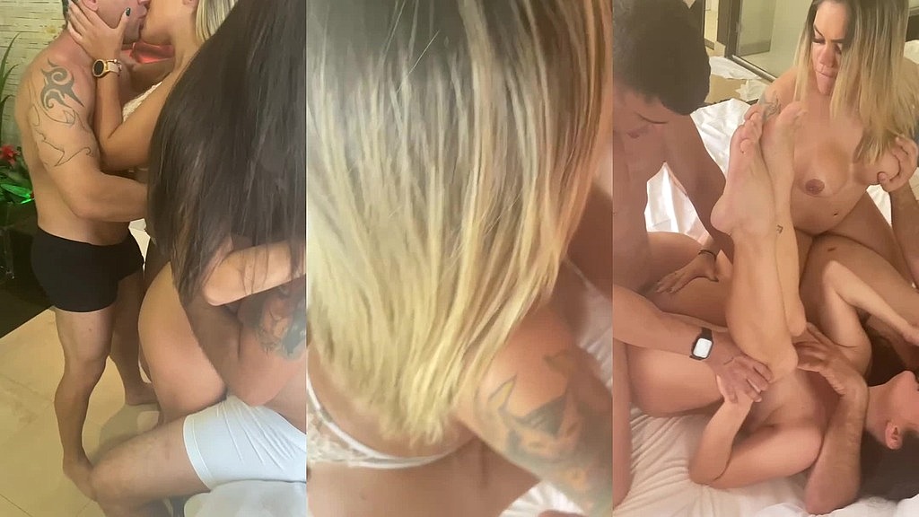 Sheikdefloripa, Brunoabate82, Amanda Smell, Rangel Carlos: il primo scambio di coppia diventa selvaggio mentre una latina dal culo enorme prende il sesso anale e implora una sborrata mentre l'amica succhia due cazzi (AnalVids.com) first couple swap turns wild as huge ass latina takes anal and begs for creampie while friend sucks two cocks (Sheikdefloripa, Brunoabate82, Amanda Smell, Rangel Carlos)