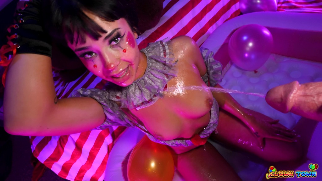 clown town ep.5: cutie beca barbie is sperm & piss crazy