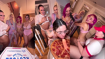 Pizza Girl Mandi May Fucks Nali Marie Alexis Andrews Blah Gigi Somali Rose Lesbian Orgy Strap-On Dildo