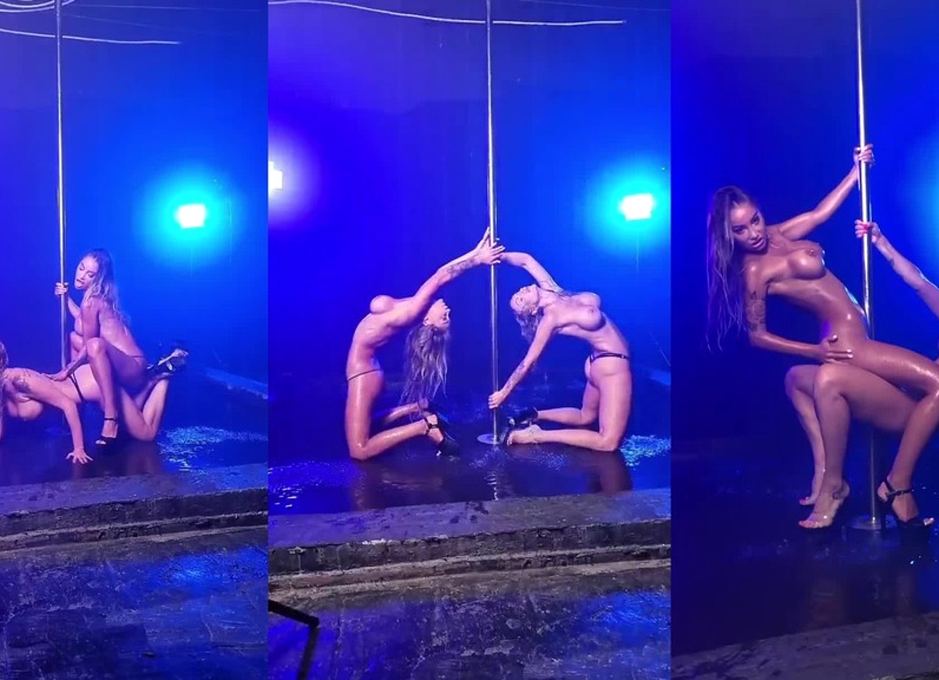 Monika Fox & Elen Million Strippers In The Rain