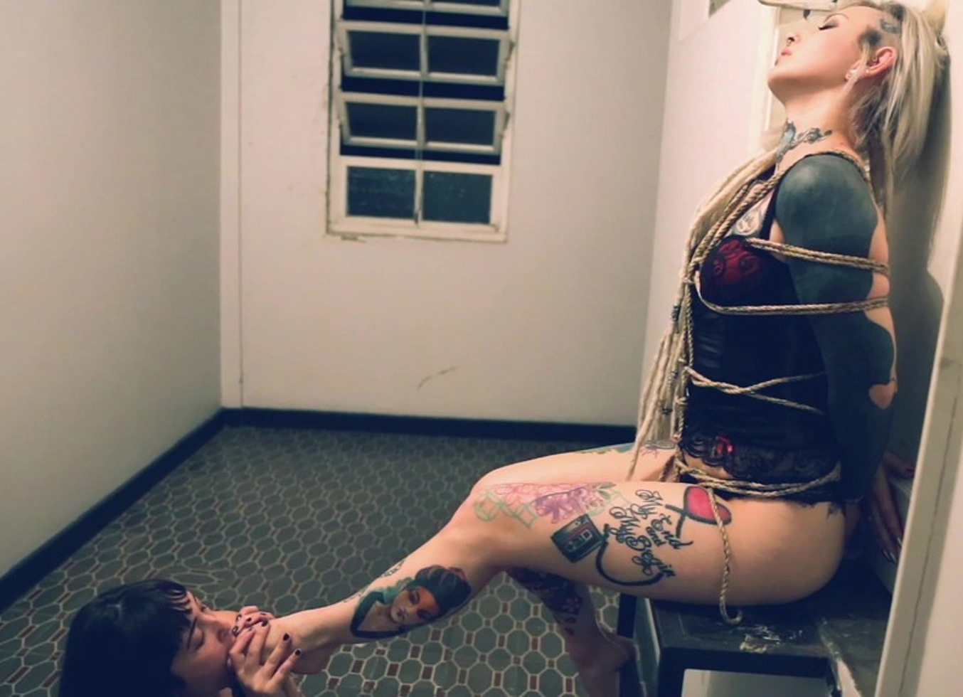 Princess Tied Up For Foot Worship