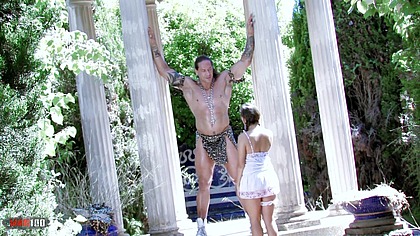 Huge man fucks small girl!