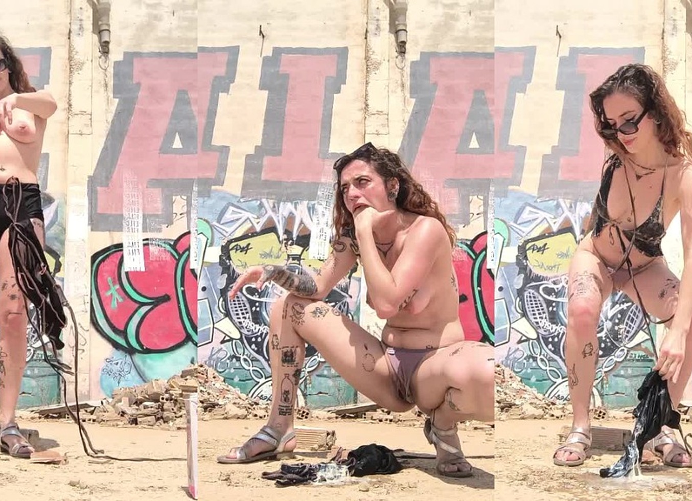 Malafalda Pukes On An Abandoned Factory