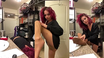 Ashley Graham Getting Ready For Date Night