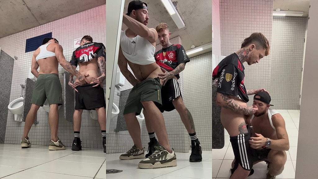 gym bathroom hookup almost went wrong (Lucas Sky, Hariel Dias) gym bathroom hookup almost went wrong (Lucas Sky, Hariel Dias)
