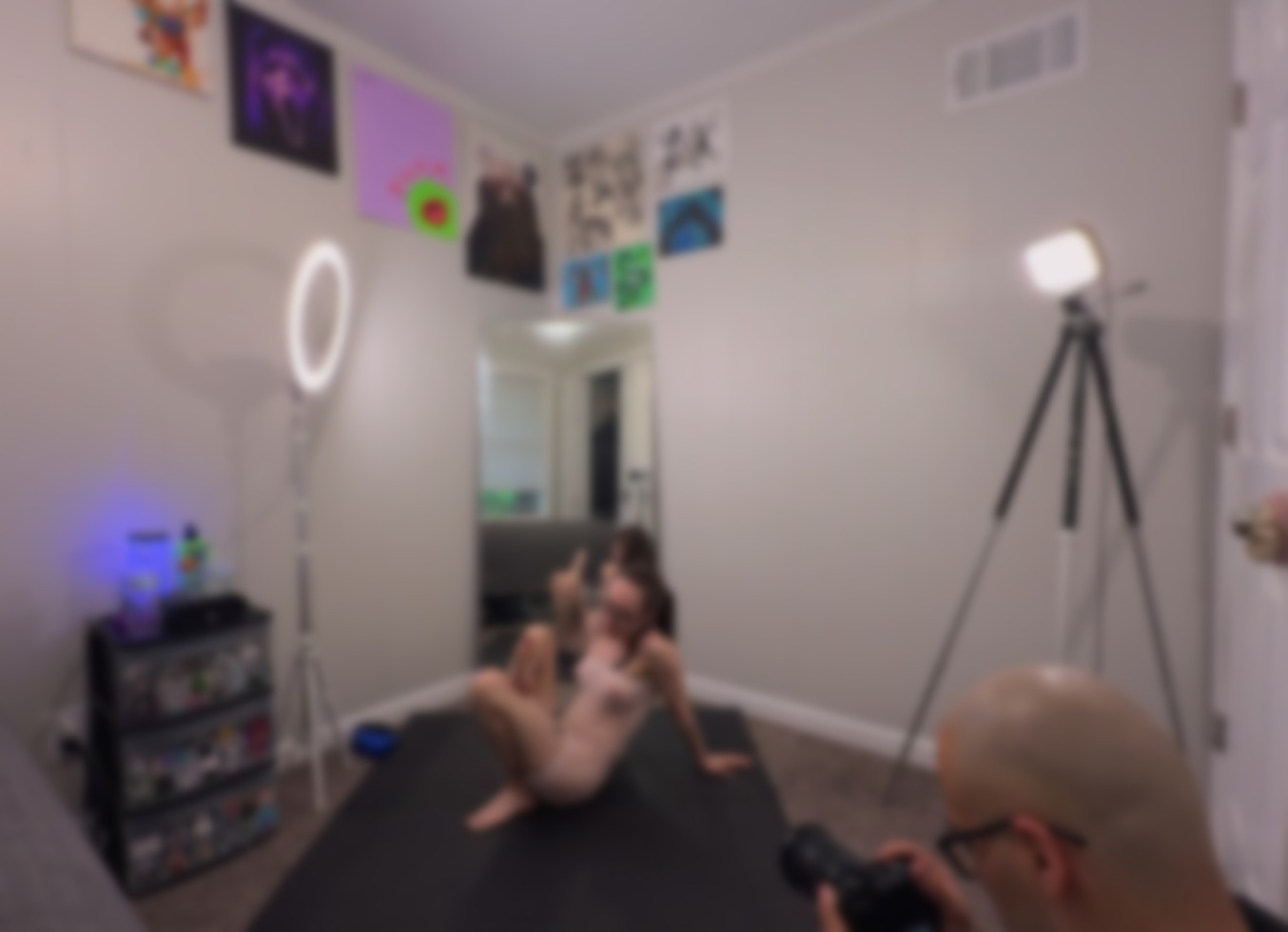Stretching And Showing Off My Feet And Little Teen Tits