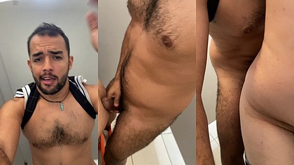 FODI UM DESCONHECIDO QUE FICOU LOUCO DE TESAO OLHANDO MEU PAU NO MICTORIO.