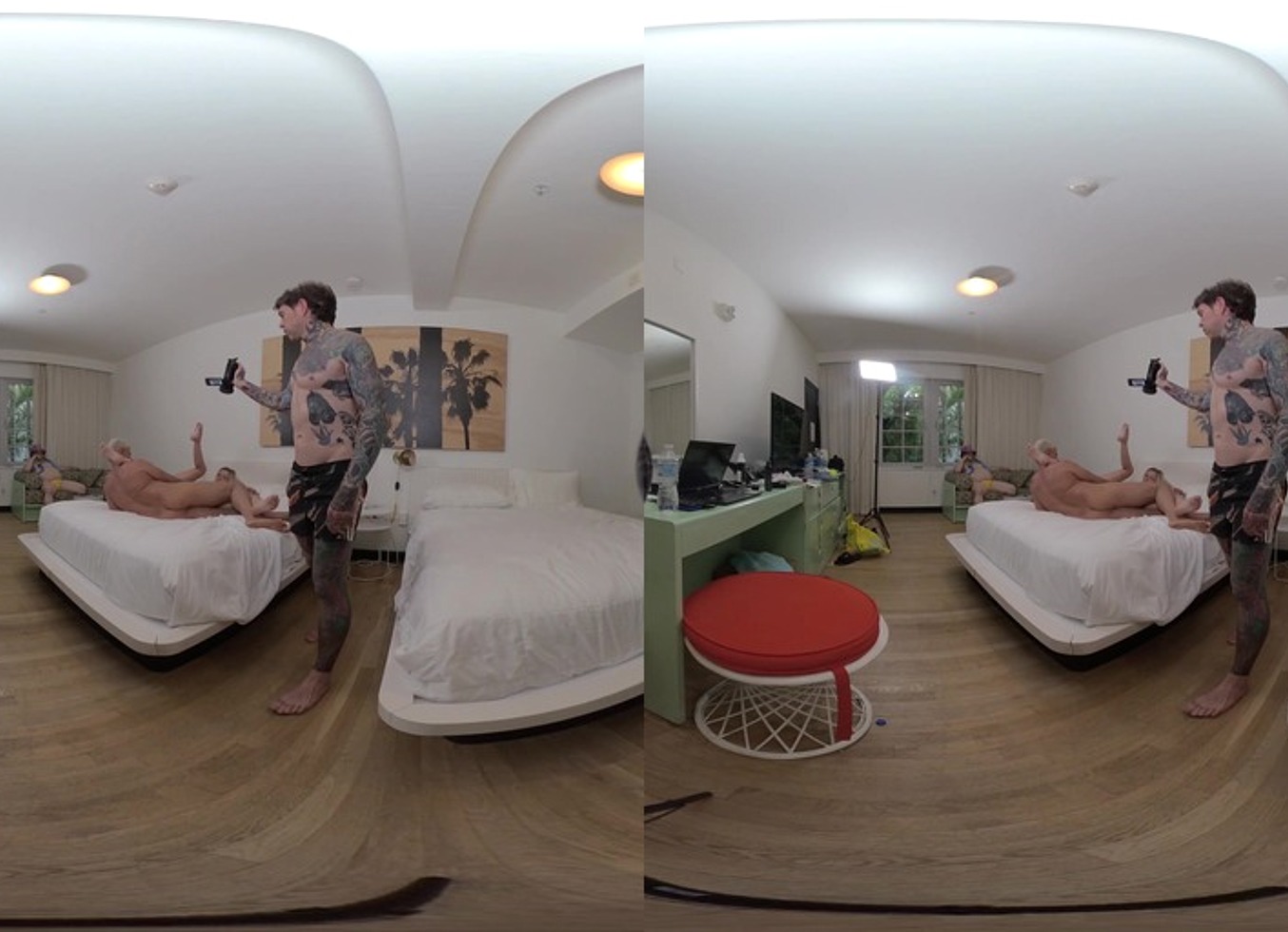 Riley Star & Laya Rae - Petite Ebony Queen Squirting In Threesome W Tiny Blonde Baddie