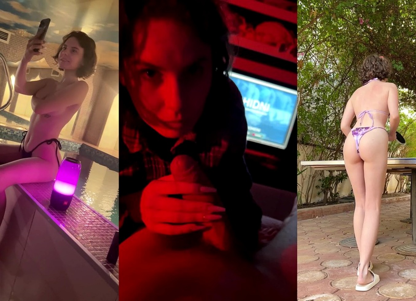 Porno Actress Day - Sauna And Cum In Mouth Double Blowjob - Flight And Ping Pong - Darcy Dark